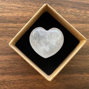 Puffy Clear Quartz heart
